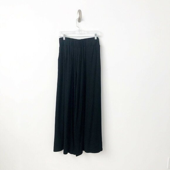 NWT Anthropologie Wide-Leg Pant Set S HTF Black Crop Top $160 Two Piece Comfy - Picture 8 of 9